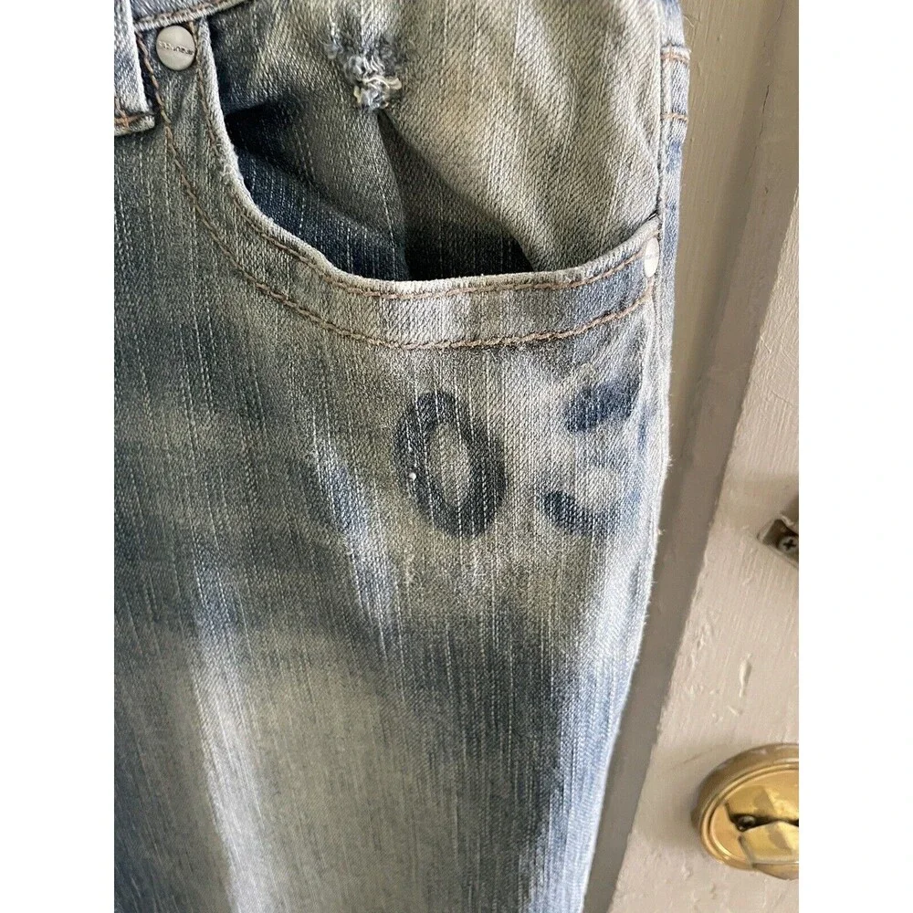 Maurices Morgan New-Boot Womens Size 11/12 Short Mid Rise Denim Blue Jeans 90s